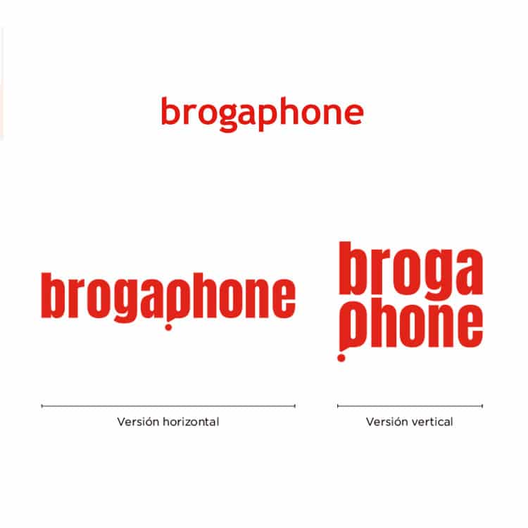 Versiones Logo Brogaphone